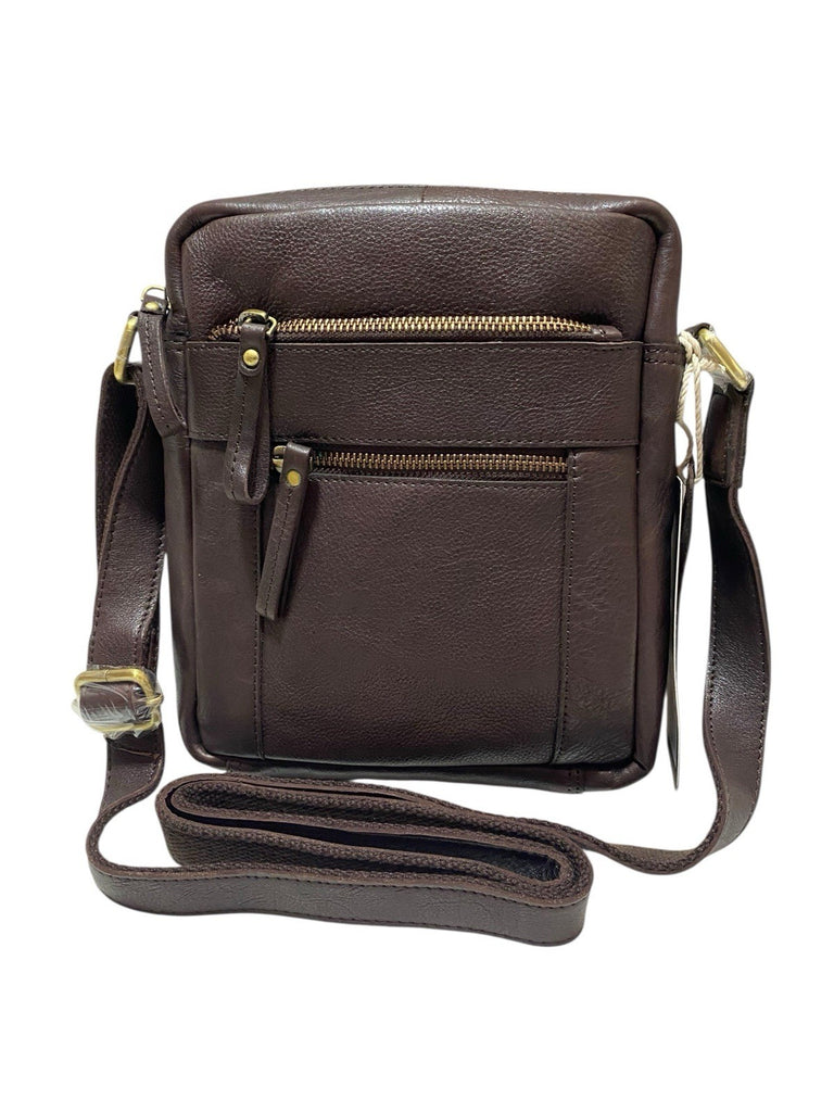 Soft Genuine Leather Unisex Travel Work Cross Body Bag London Leather Goods New
