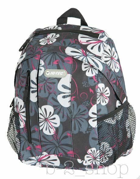 Hi Tec Ladies Flower Print Backpack Rucksack School Gym College Work Travel