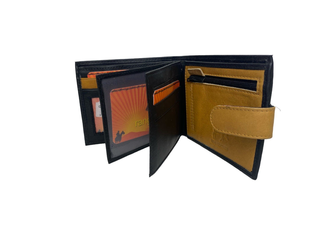 Gents Mens Soft Leather Wallet Credit Card Purse Coin Pouch