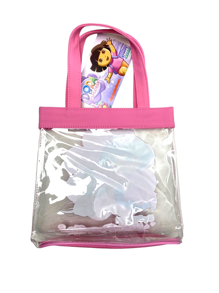 Dora The Explorer Puppy Love Cute Pvc Transparent Tote Party Bag Girls New