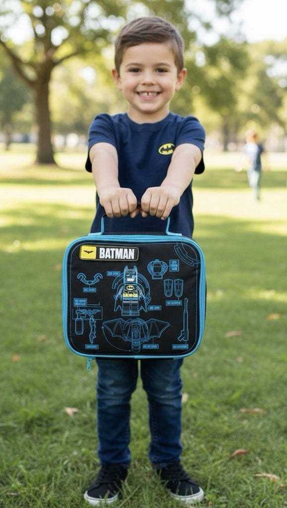 Batman Lego Movie Children's Nursery School Insulated Lunch Bag Xmas Gift New
