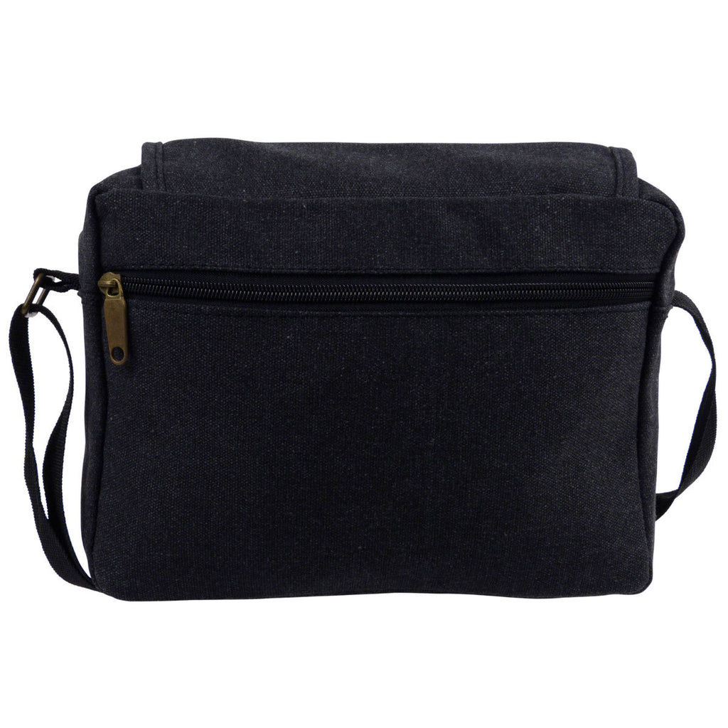 Lorenz Unisex Small Canvas Cross Body Travel Utility Bag Adjustable Strap