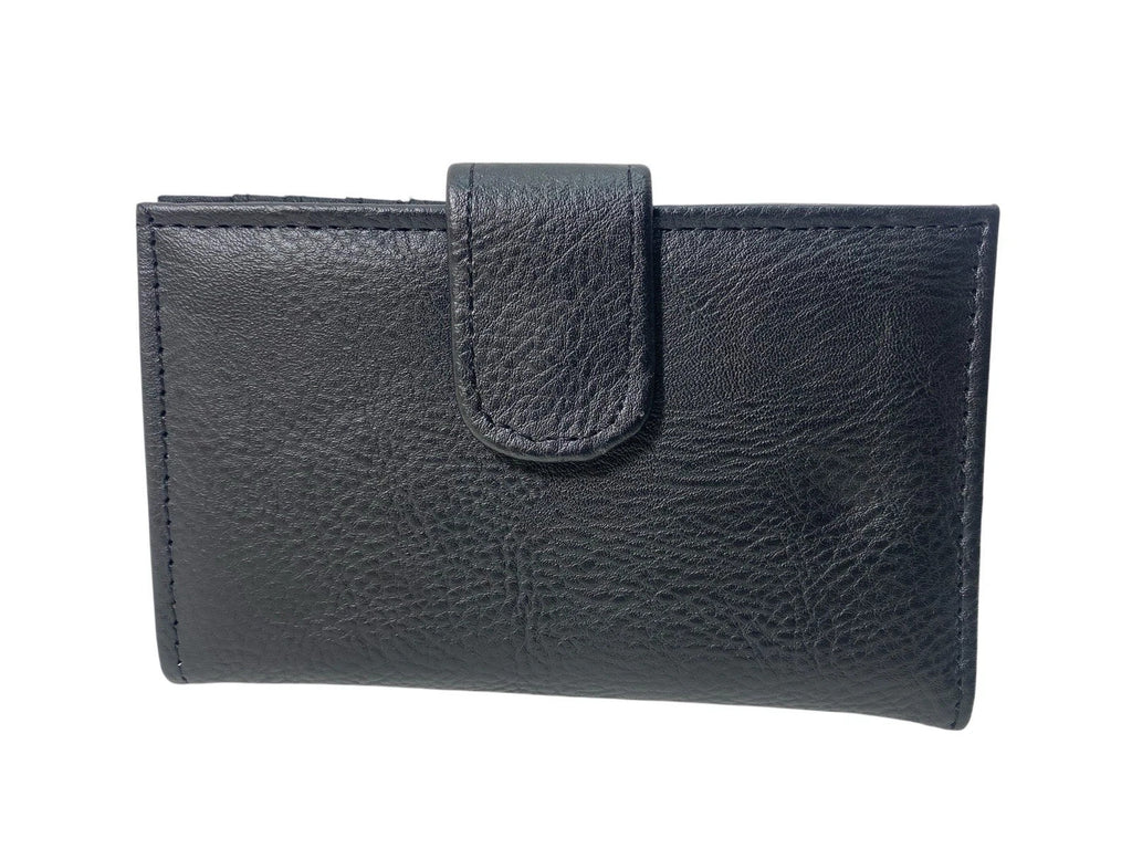 Ladies Bifold Faux Leather Zip Around Coin Notes Credit Card Purse New