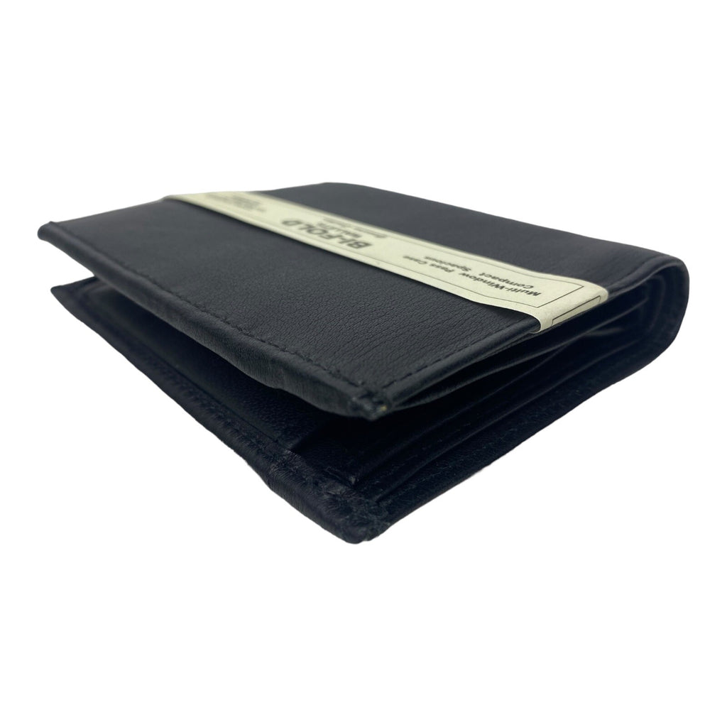 Fabretti Mens Soft Leather Bifold Wallet Credit Card Notes Coins New