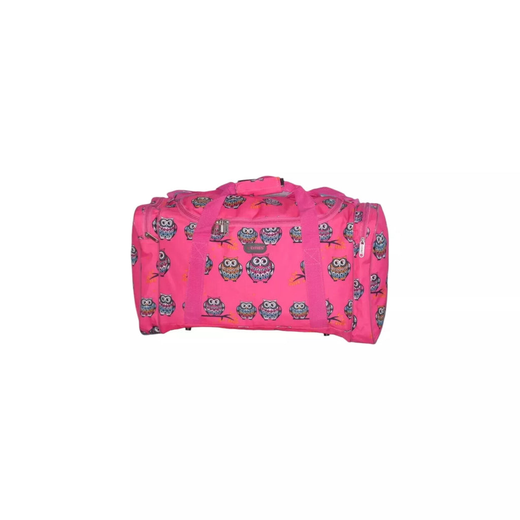 5 Cities 21" Owl Cabin Bag Carry on Holdall Flight Gym Bag 32L 54x30x20cm