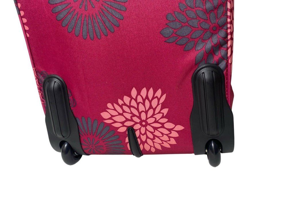 Frenzy 21" Lightweight 2 Wheel Carry On Hand Cabin Luggage Suitcase 36L Pink
