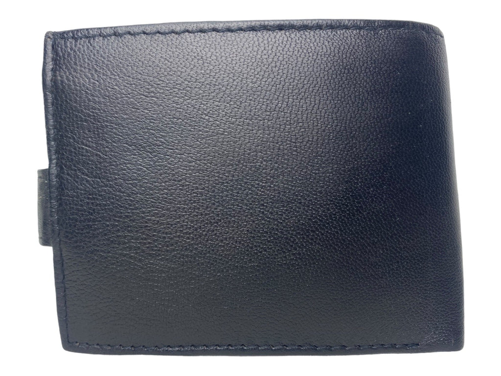 Gents Mens Soft Leather Bifold Credit Card Holder Purse Coin Pouch Wallet New