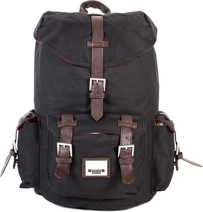 Jeep Vintage Unisex Drawstring Backpack School College Work Business Travel Bag