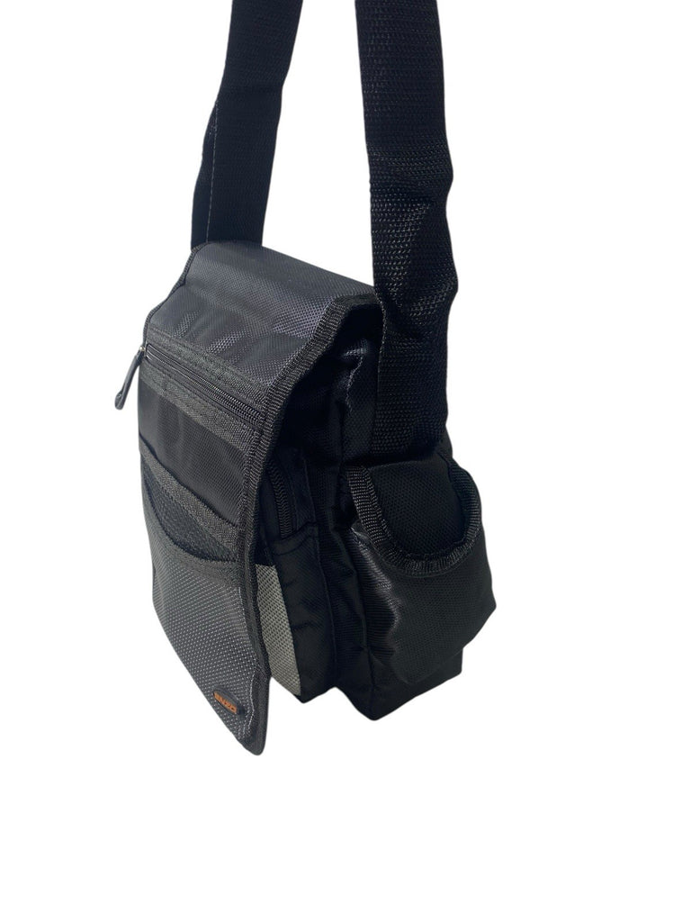 Enzo Unisex Travel Shoulder Bag Multiple Zipped Pockets & Adjustable Strap New