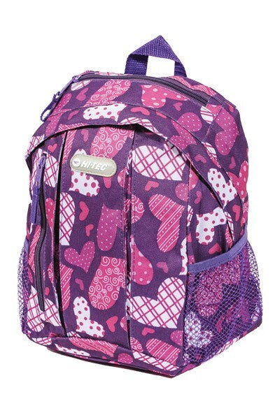 Hi-Tec Ladies Hearts Backpack School College Gym Luggage Travel Rucksack Bag New