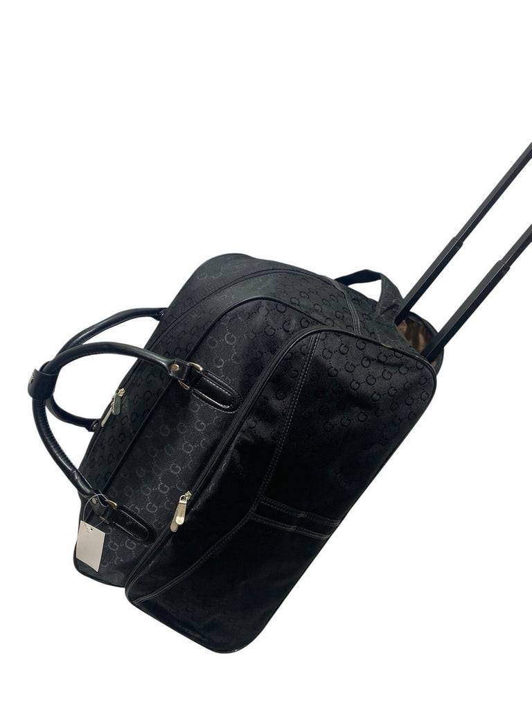 Unisex G Design Print Travel Gym Holdall Wheeled Bag Fashion Hand Luggage New