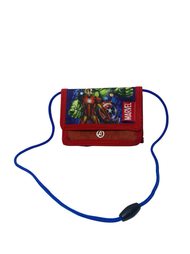 Marvel Avengers Boys Hulk Iron Money Change Notes Wallet With Lanyard Cord