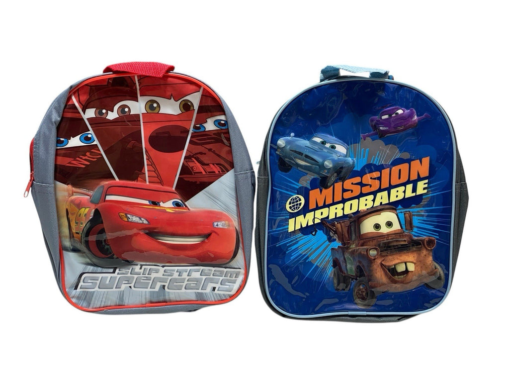 2 x Disney Cars Kids Backpack Rucksack Bag Job Lot Car Boot Resale Market New