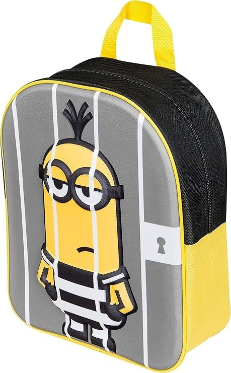 Minions Despicable Me 3 Eva 3D Kids Backpack Rucksack School Nursery Bag New