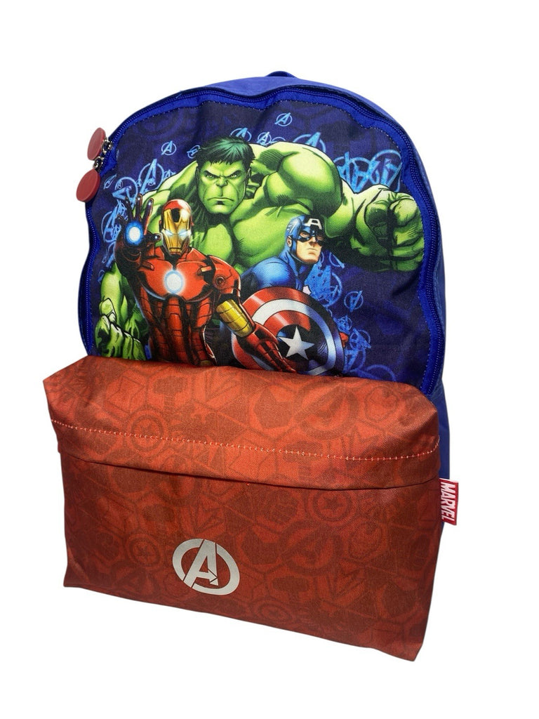 Marvel Avengers Large School Backpack Rucksack Front Pocket Hulk Iron Man New