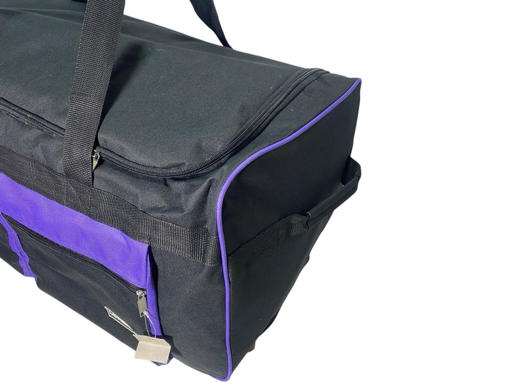 Lorenz 27" Unisex 95L Wheeled Trolley Duffle Bag Suitcase Retractable Handle New