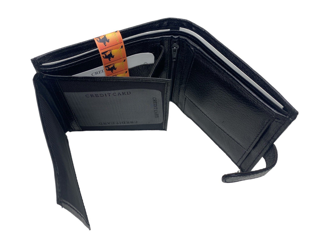 Gents Mens Soft Leather Wallet Credit Card Purse Coin Pouch