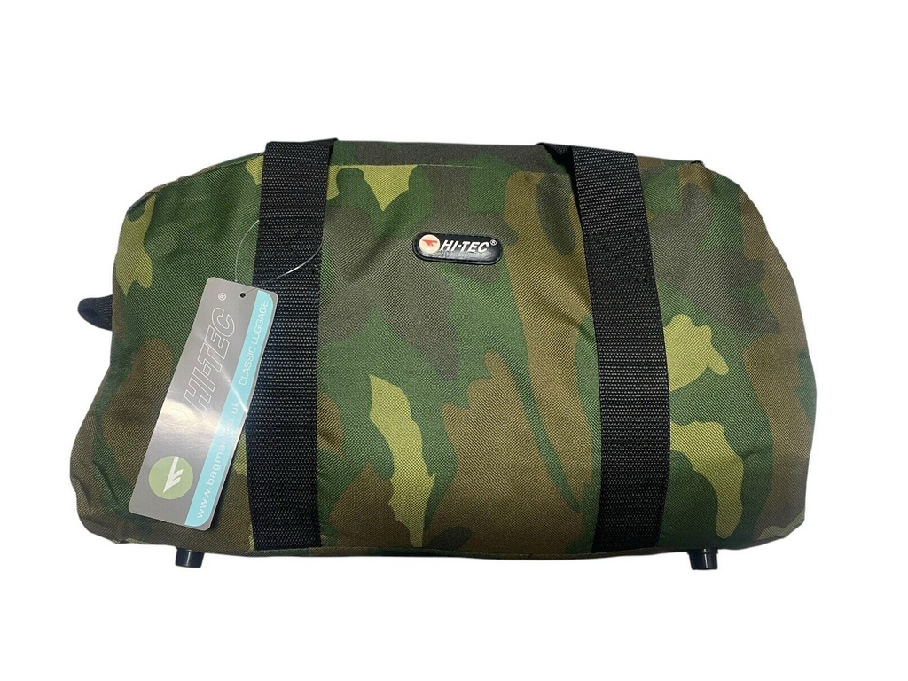 Hi-Tec 24" Military Army Green Camouflage Holdall Unisex Travel Sports Gym Bag