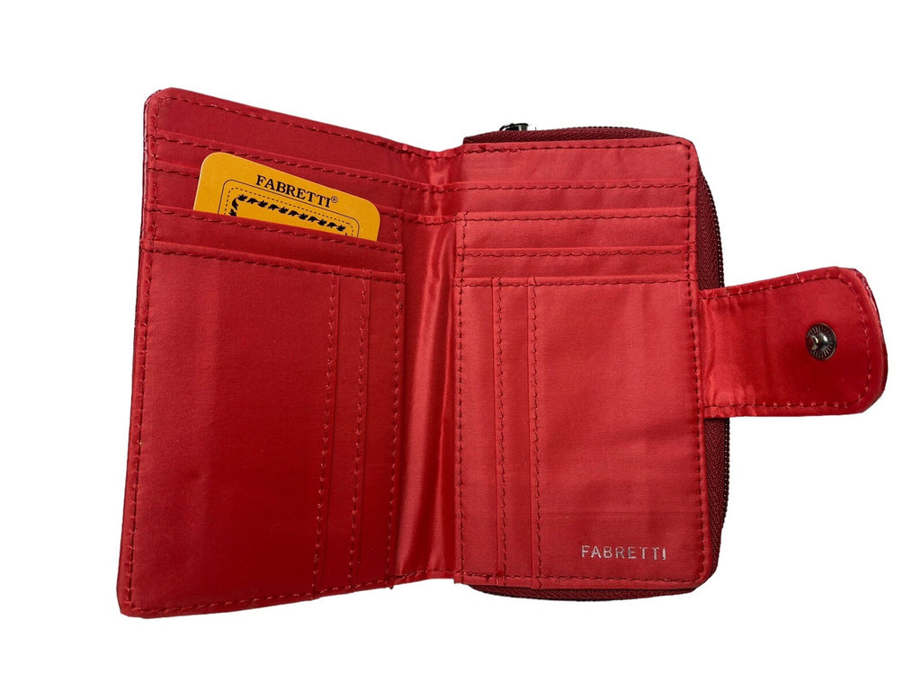 Fabretti Ladies Croc Fashion Purse Clutch Credit Card Wallet Coin Notes New