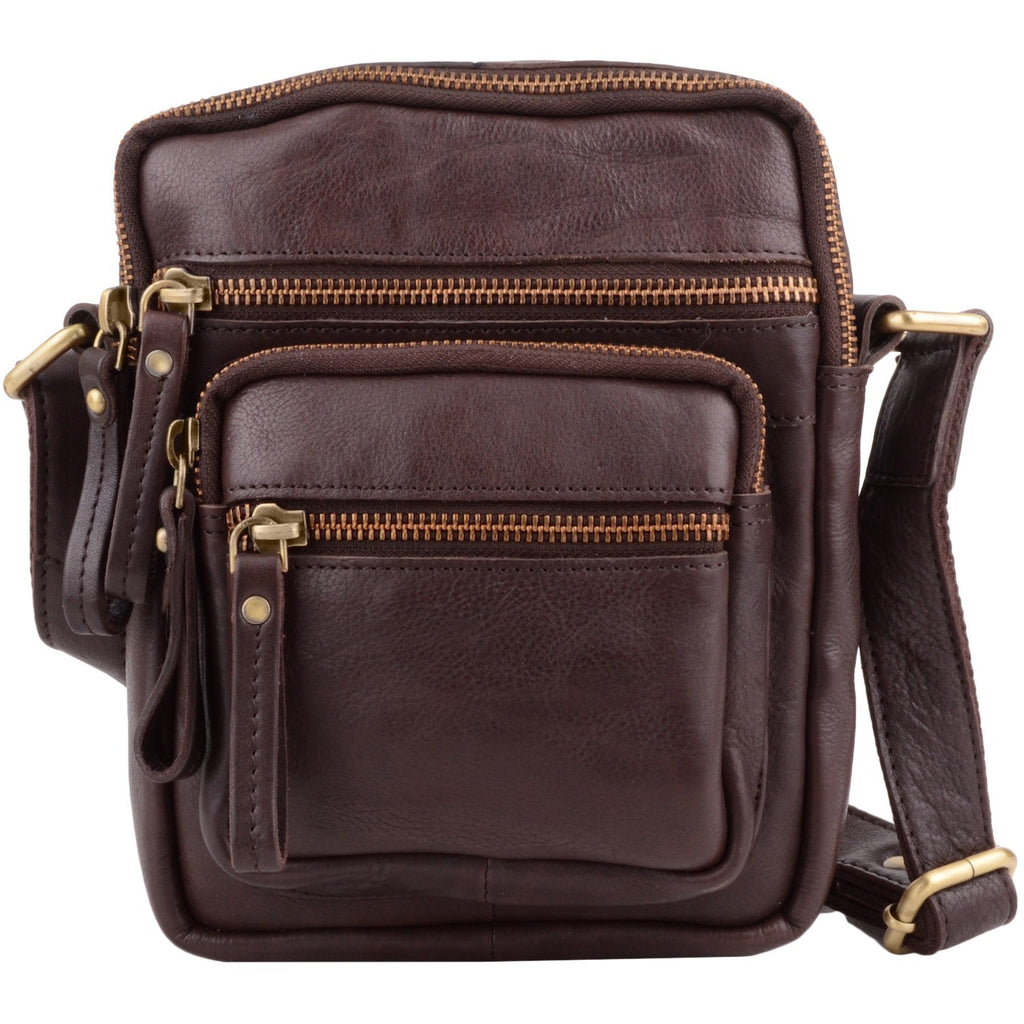 Soft Genuine Leather Unisex Travel Work Cross Body Bag London Leather Goods New