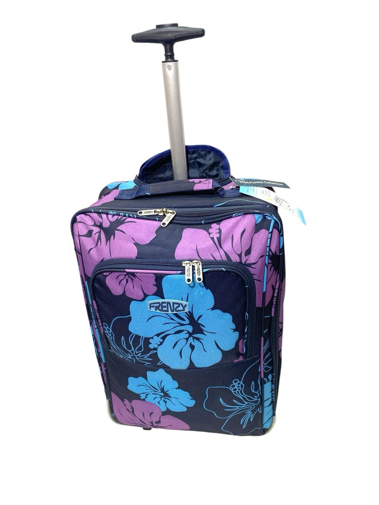 Frenzy 21" Lightweight 2 Wheel Carry On Hand Cabin Luggage Suitcase 36L Navy