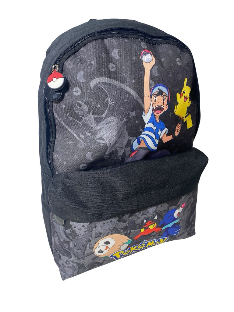 Pokemon Pikachu Large School Backpack Rucksack Front Pocket New
