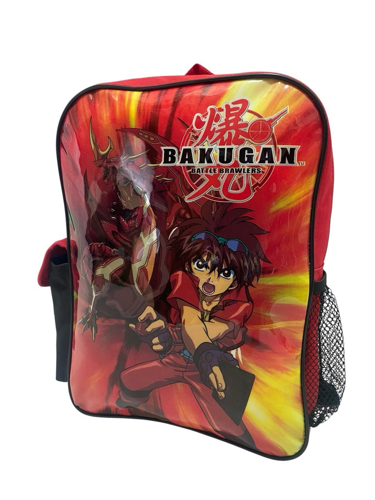 Bakugan Battle Brawlers School Backpack With Side Pocket New