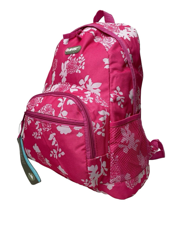 Hi Tec Ladies Flower Print Backpack Rucksack School Gym College Work Travel New