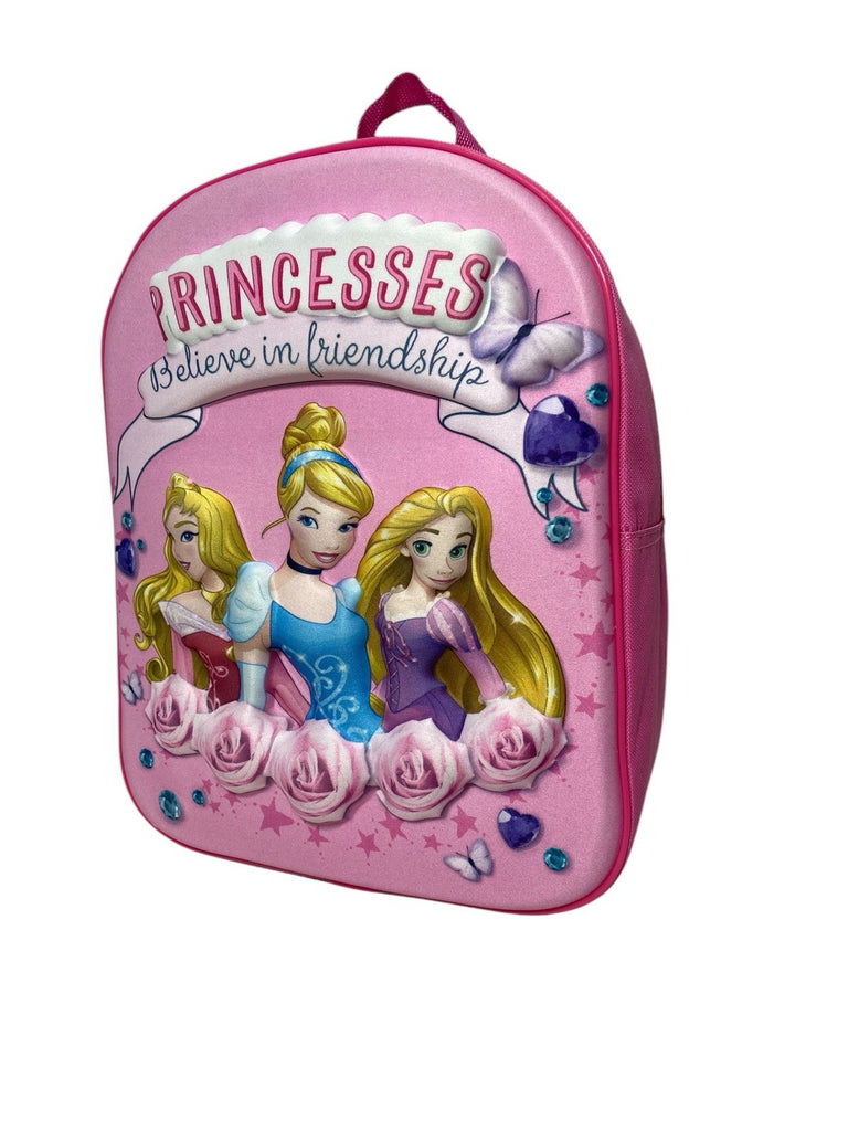 Disney Princess Princesses Friendship 3D Eva School Bag Backpack Rucksack New