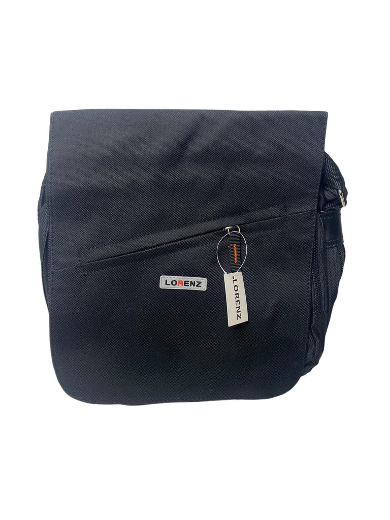 Lorenz Unisex Canvas Cross Body Travel Multi Zip Utility Bag Adjustable Strap
