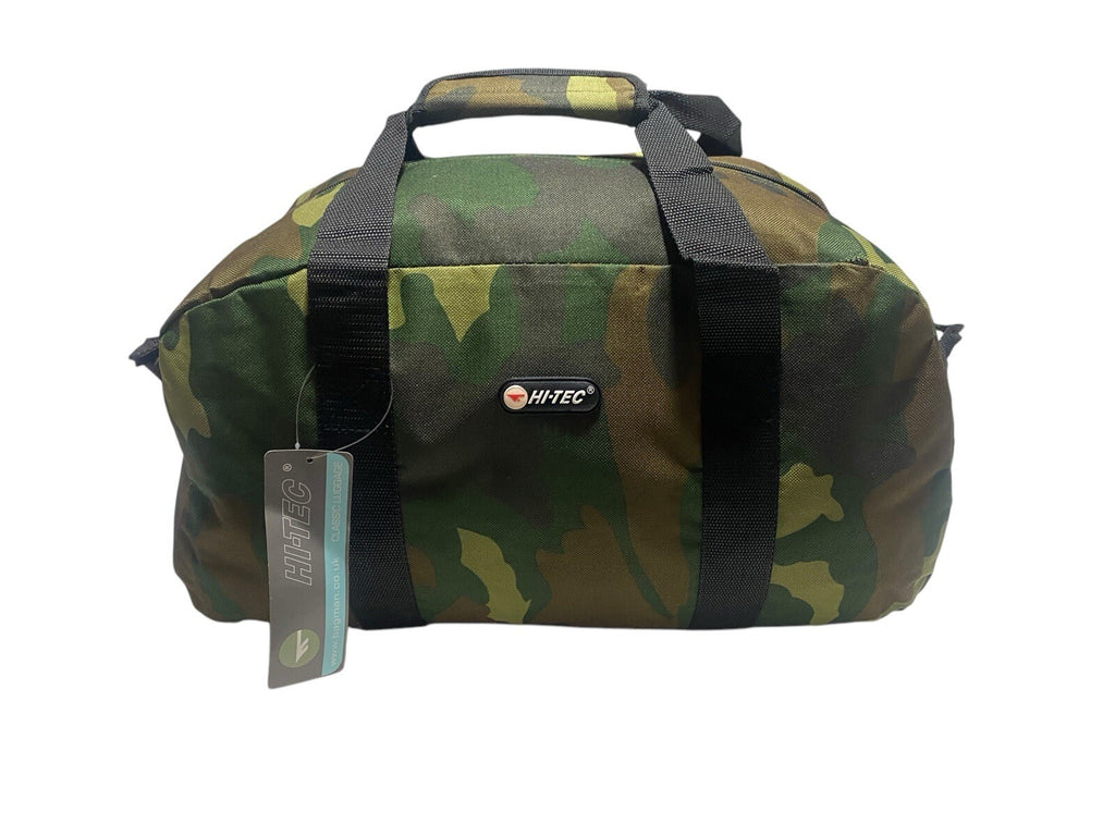 Hi-Tec 24" Military Army Green Camouflage Holdall Unisex Travel Sports Gym Bag