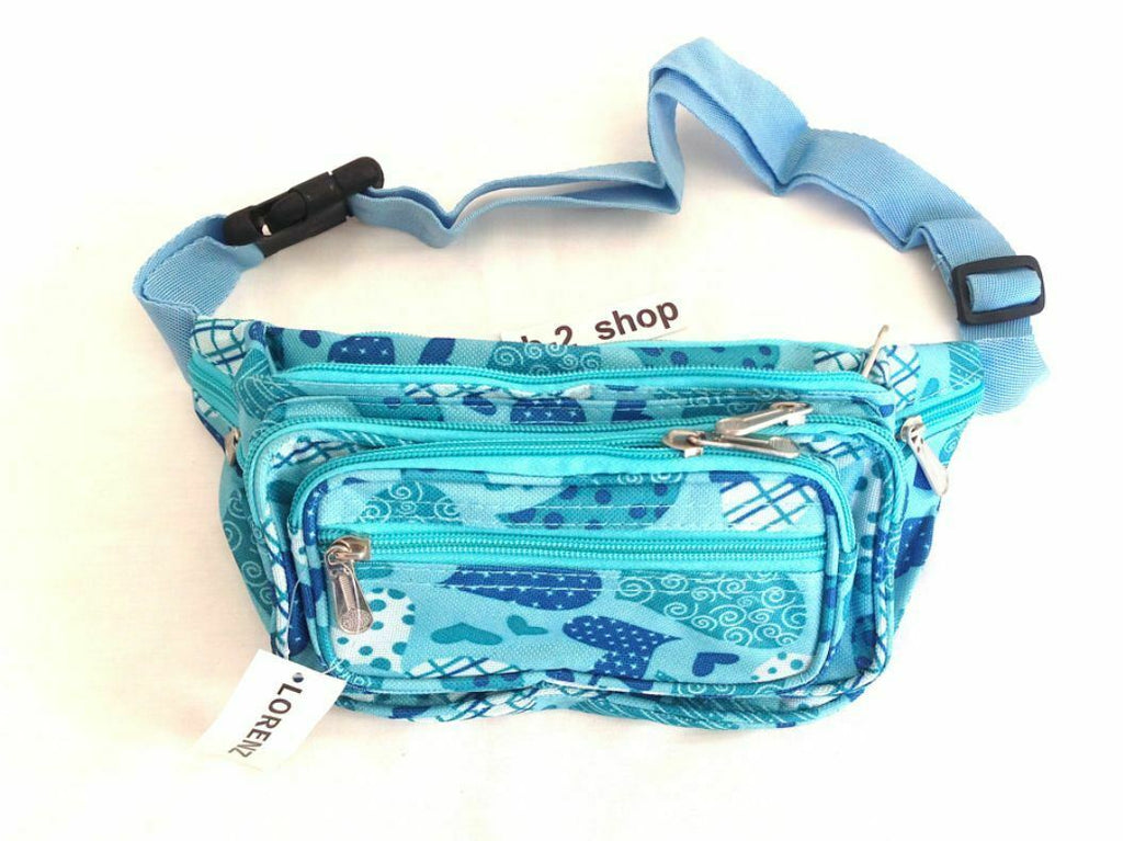 Lorenz Polyester Floral Money Belt Waist Pouch Fanny Pack Hip Bag Travel Holiday
