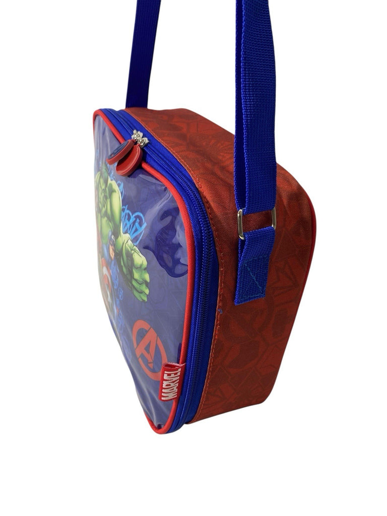 Marvel Avengers Insulated Lunch Bag With Shoulder Strap Nursery School New