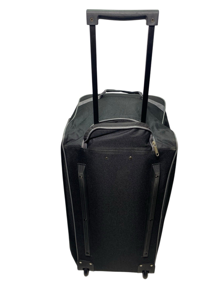 Unisex 27" 83L Wheeled Trolley Duffle Bag Suitcase Holdall Retractable Handle