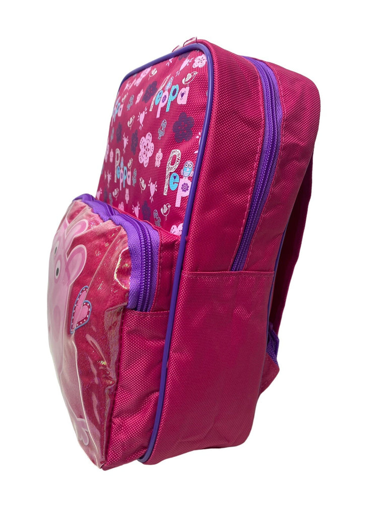 6 x Peppa Pig  Pink Glitter Front Pocket Backpack Job Lot Car Boot Market Resale