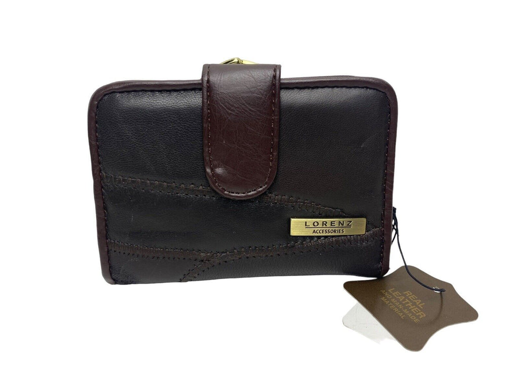 Lorenz Soft Leather Ladies Purse Wallet Credit Cards Coin Slots Framed New