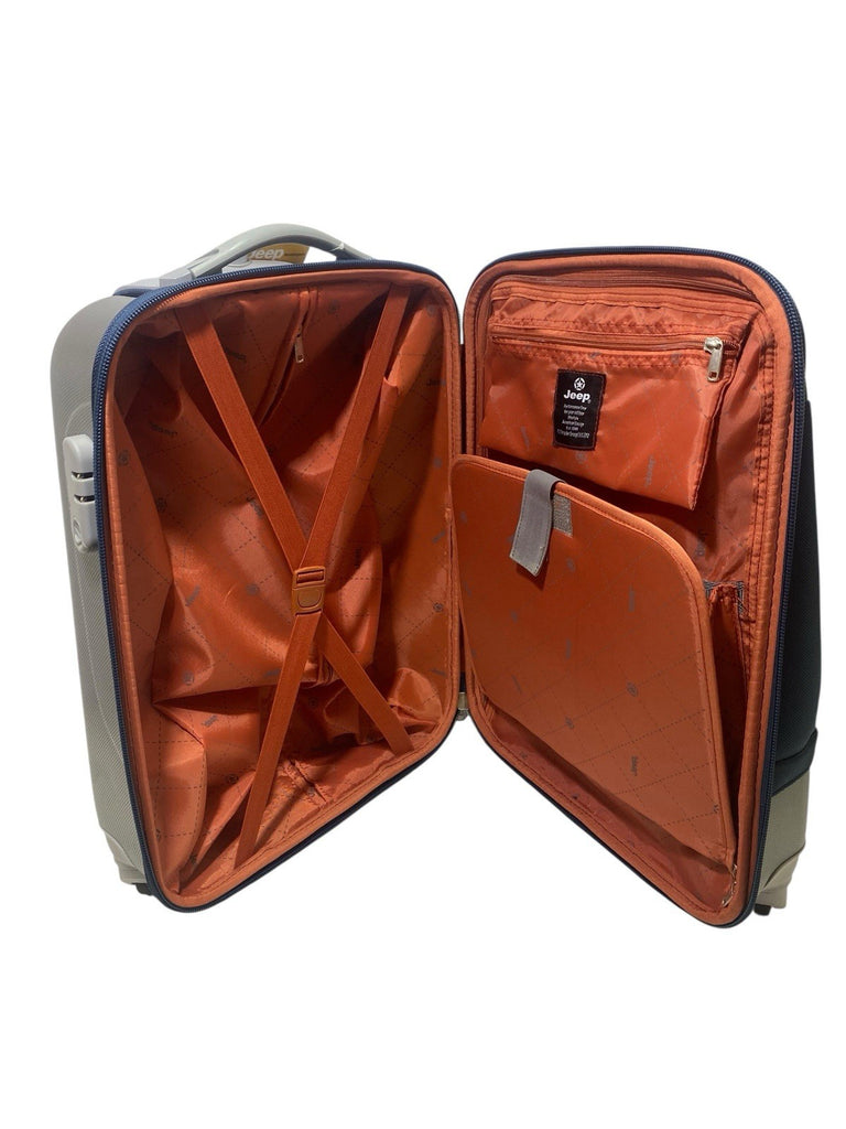Jeep Washington 20" Suitcase Wheeled Cabin Bag 27.5L 52x33x16cm 4 Wheeled New