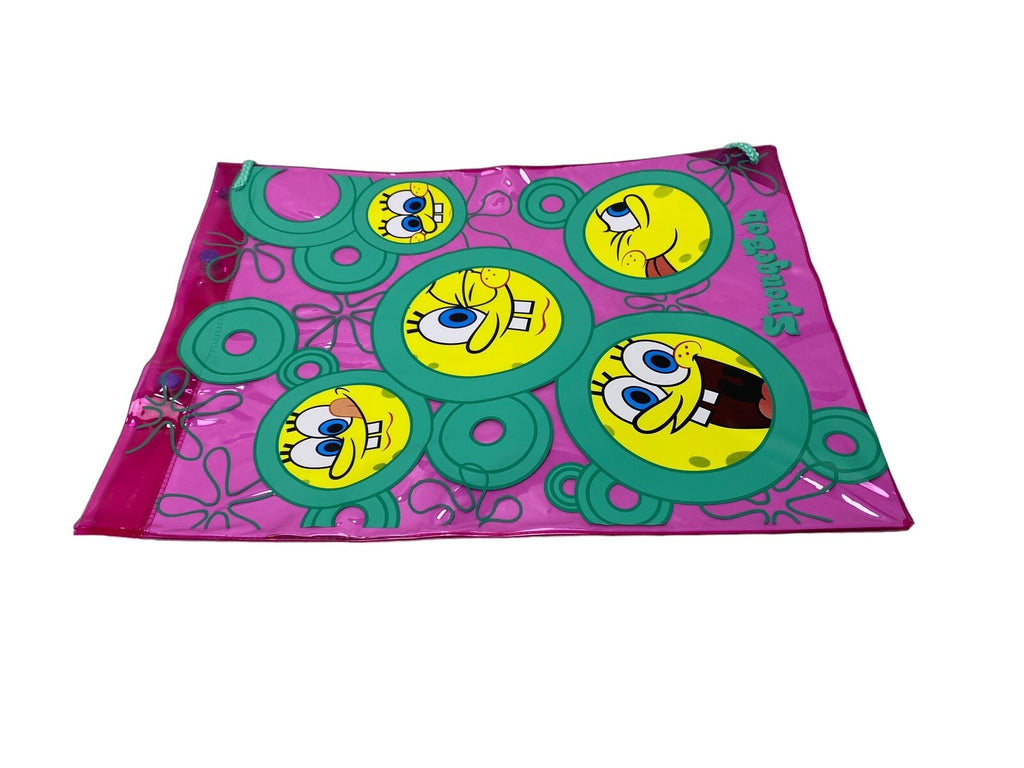 12 x Spongebob Squarepants PVC Drawstring Swim Bag Job Lot Car Boot Market New