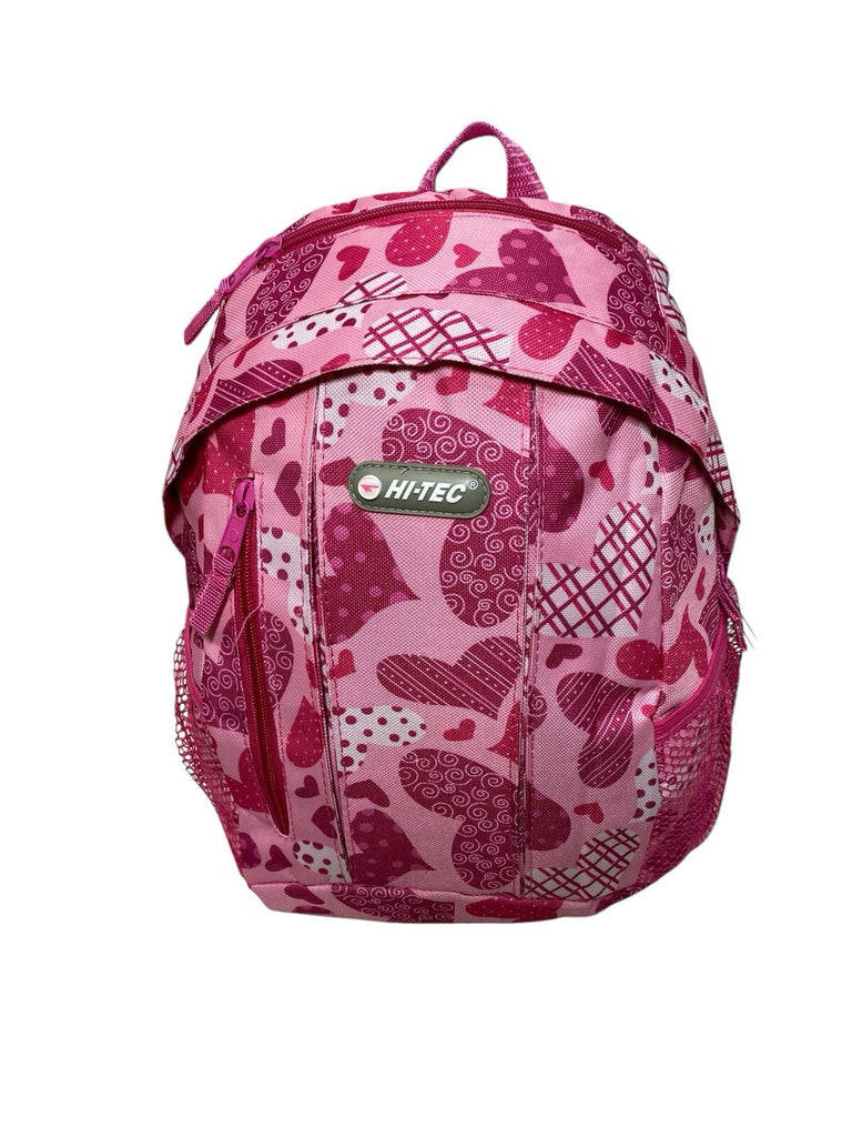 Hi-Tec Ladies Hearts Backpack School College Gym Luggage Travel Rucksack Bag New