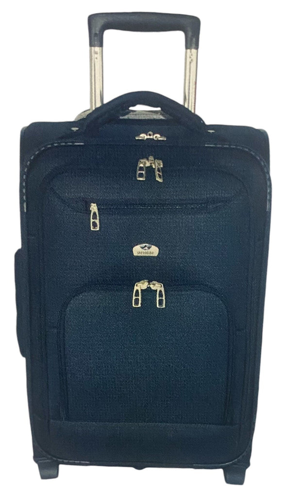 Aerolite Lightweight 2 Wheel Cabin Sized Hand Luggage Suitcase 55x 35.5 x 20 21"