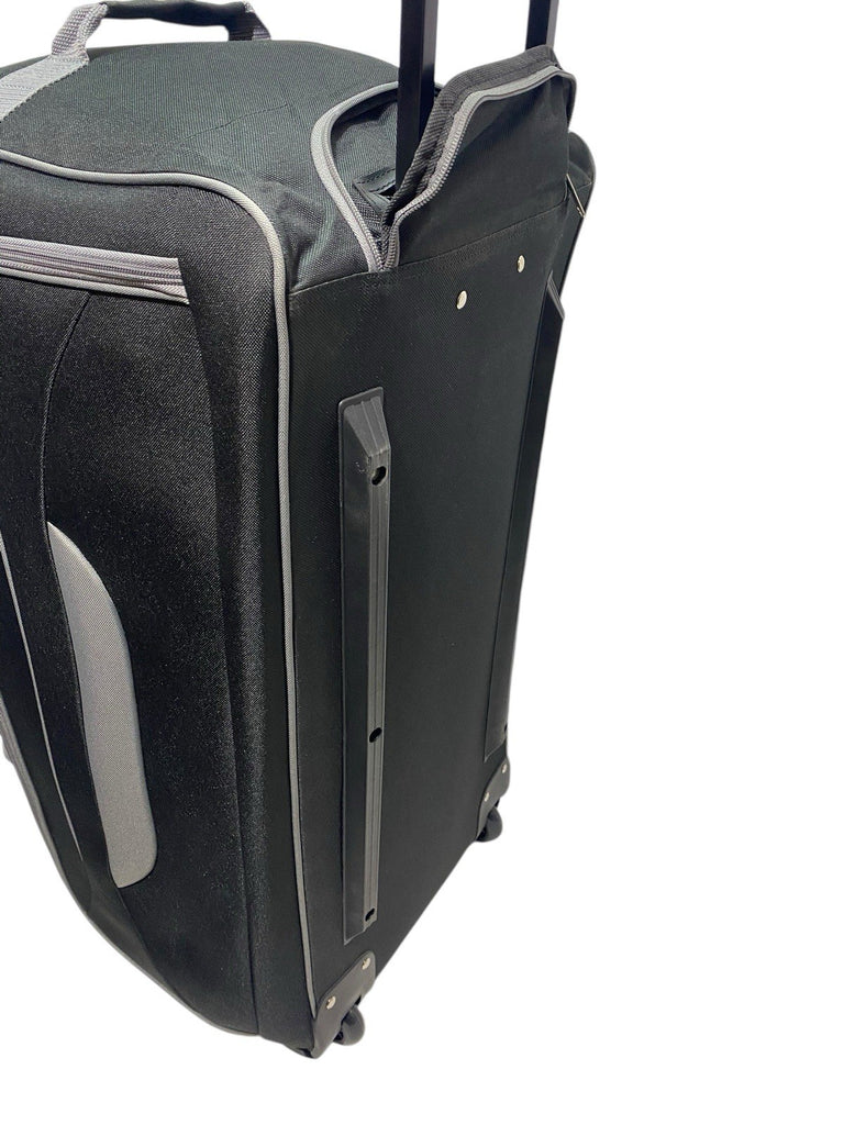 Unisex 25" 67L Wheeled Trolley Duffle Bag Suitcase Holdall Retractable Handle