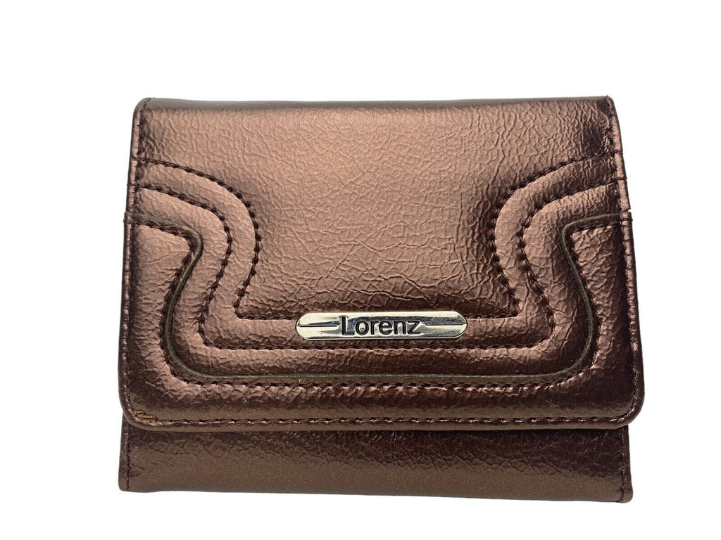 Lorenz Ladies Womens Small Bifold PU Purse Wallet Coin Card Holder Notes Gift