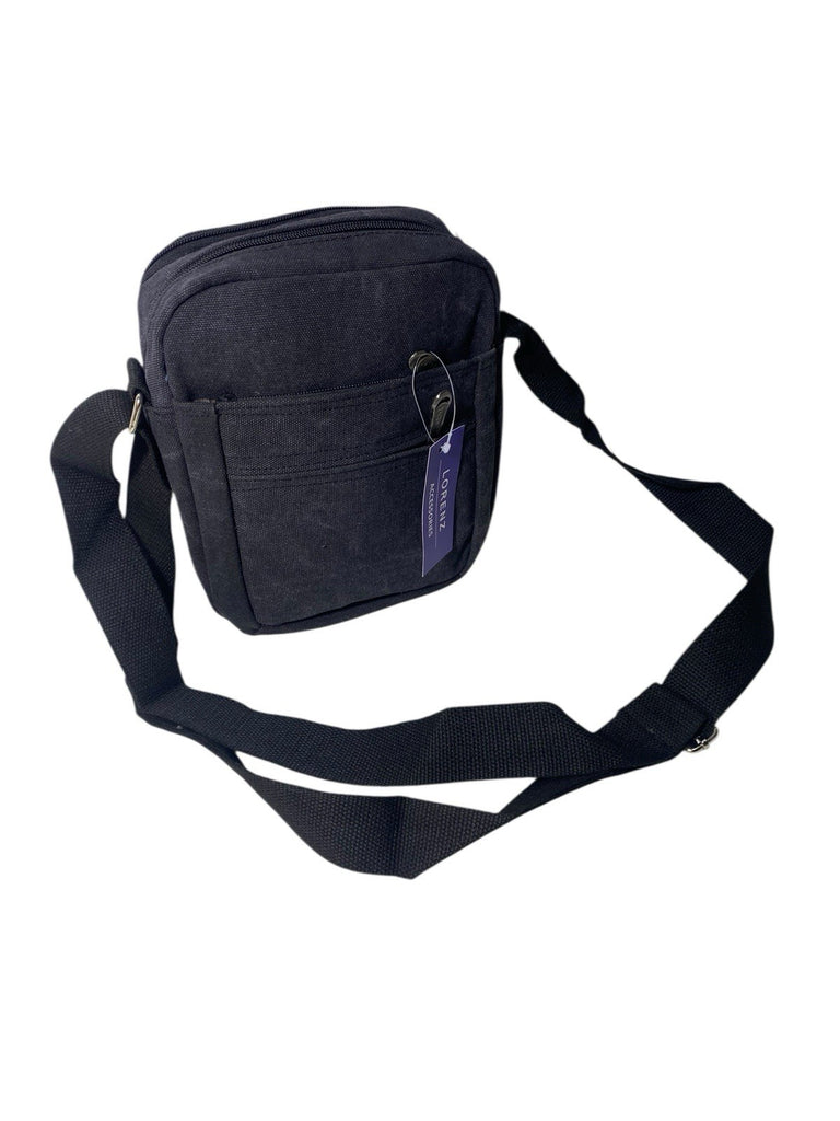 Lorenz Unisex Multi Purpose Small Canvas Cross Body Shoulder Travel Utility Bag