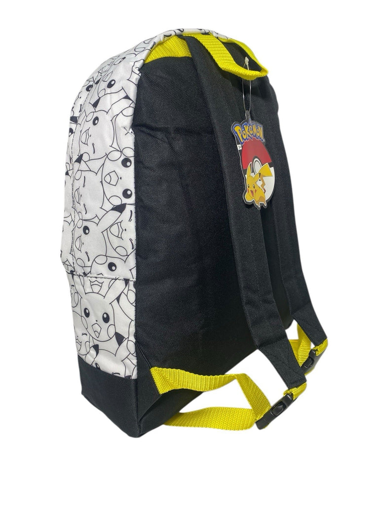 Pokemon Pikachu Boys Large Roxy School Backpack Rucksack Bag Front Pocket New