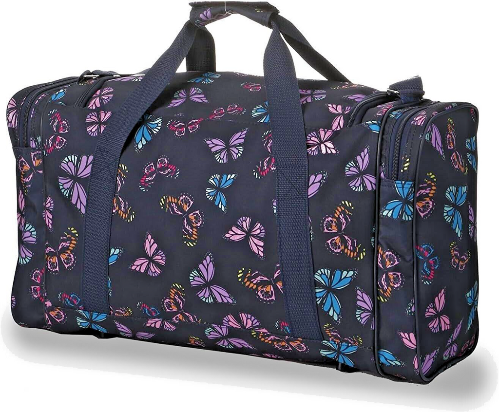 5 Cities 21" Cabin Bag Carry on Holdall Flight Gym Bag Butterfly 32L 54x30x20cm