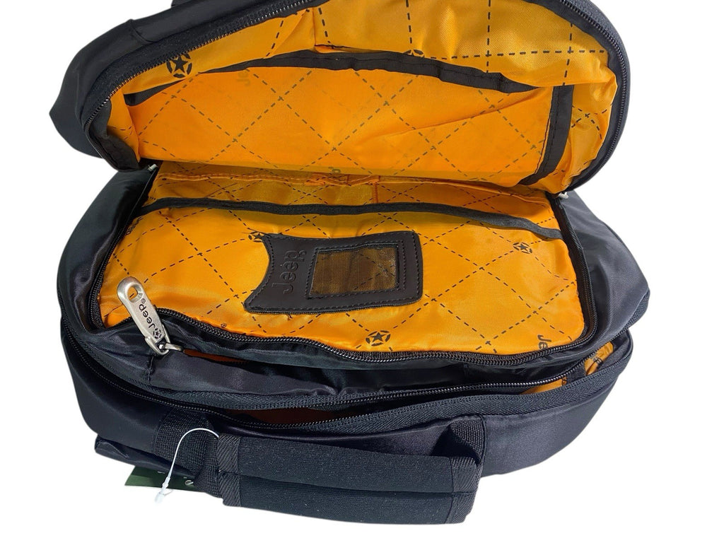 Jeep Mens 16" Executive Laptop Lightweigt College Work Travel Backpack Bag New