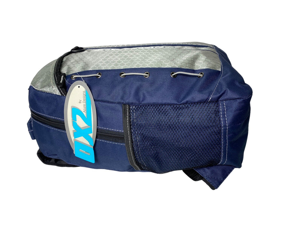 Unisex 16L School Gym Luggage Sports Travel Backpack Front Pocket Azure Designs