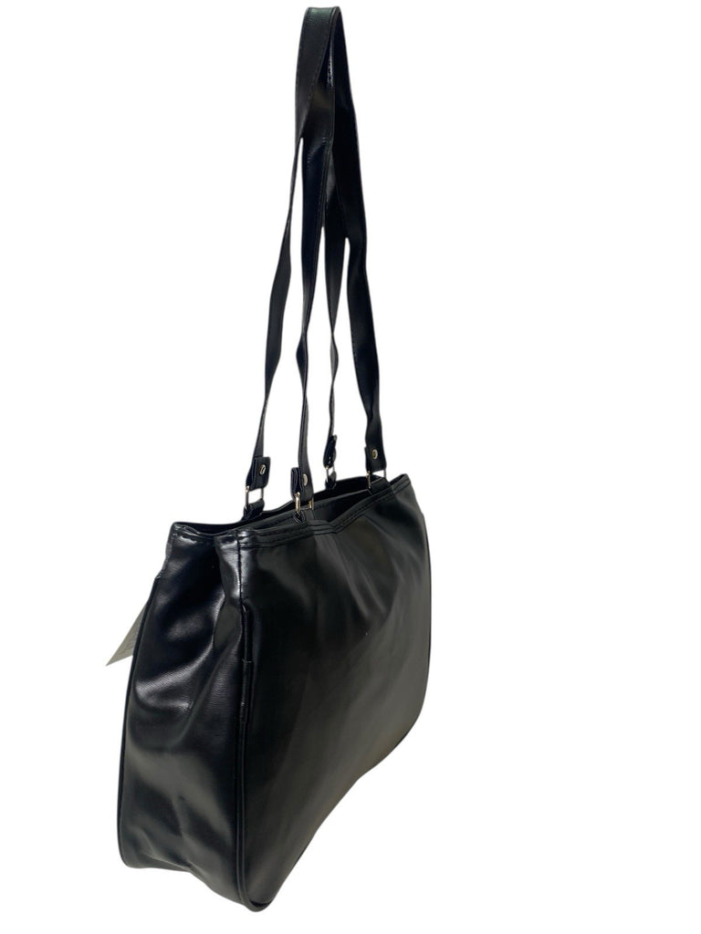 Ladies Womens Patchwork Leather Handbag Shoulder Bag Multiple Zipped New