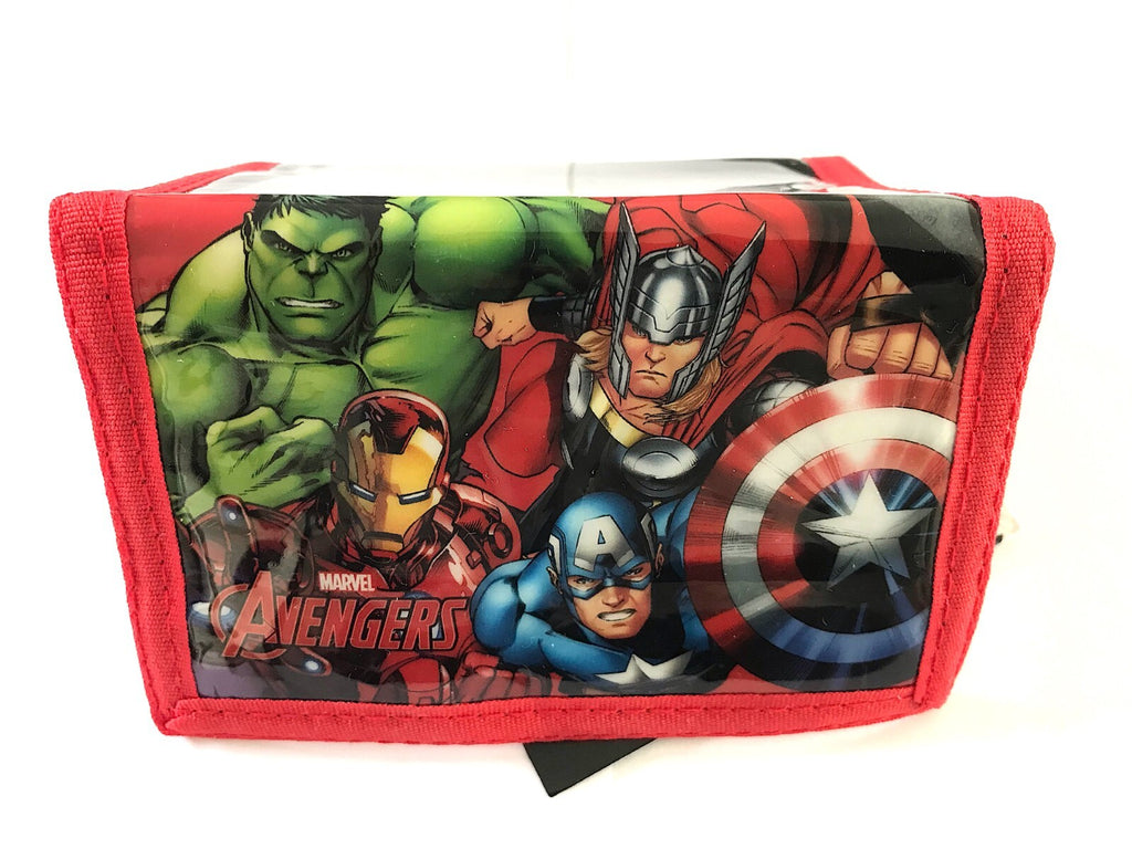 Official Marvel Avengers Boys Hulk Iron Thor Trifold Money Change Notes Wallet