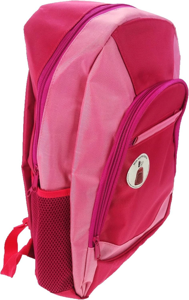 LED Childrens Girls Pink Light Up Backpack Rucksack School Visibility Cycling